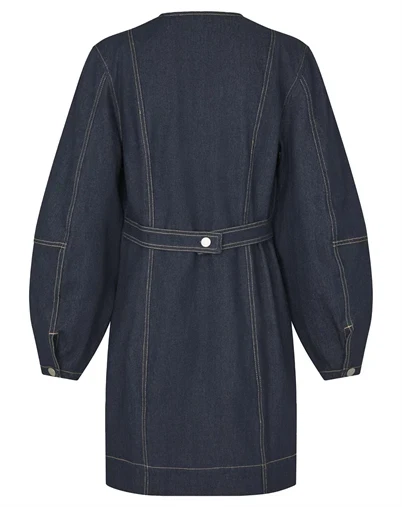 Mbym - Satienne- M Kjole - Dark Unwashed Denim